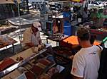 Einkaufen - beim Fleischer unseres Vertrauens am Zwiebelmarkt in Santa Ana