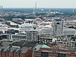 Blick vom Hamburger Michl auf die neue Hafen City