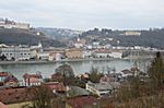 Passau aus der Perspektive vom Kloster Mariahilf