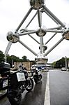 Am Atomium in Brüssel